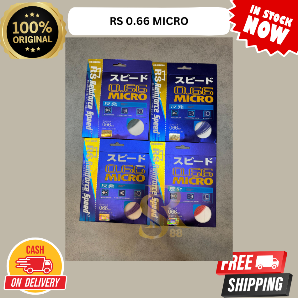 Senar Raket Badminton Rs 0.66 Micro /Senar Rs 0.66Micro Original