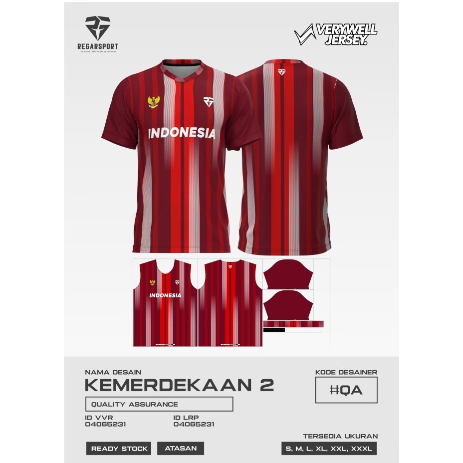 REGARSPORT - 344  Jersey  Indonesia, kemerdekaan