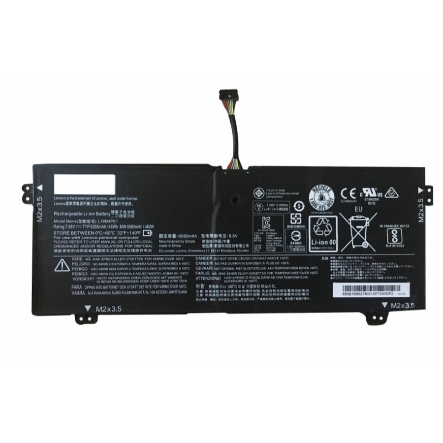 ori Baterai batre battery laptop le 720-13ikb L16C4PB1 L16M4PB1 L16L4PB1 original