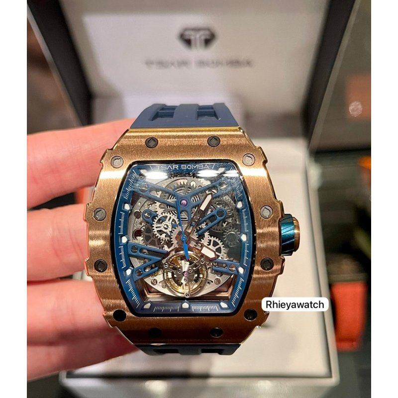 Jam tangan Tsar Bomba TB8208A automatic blue
