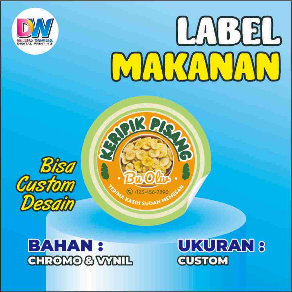 

STIKER LABEL MAKANAN CUSTOM/STIKER LABEL MAKANAN/STIKER KEMASAN