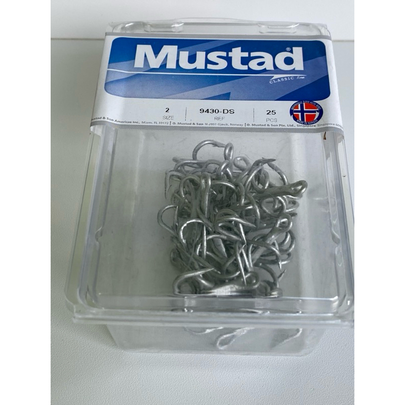 ECERAN Treble hook Mustad / trible hook Mustad original made in Norwegia, trible hook Mustad