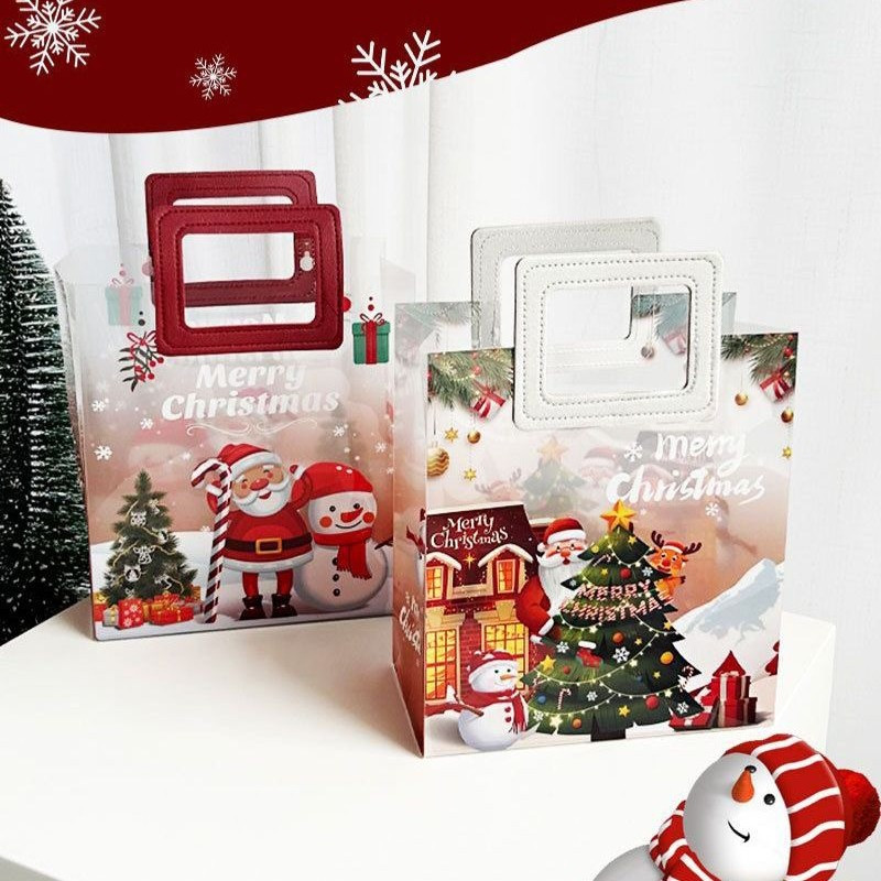

Goodie Baag PVC Transparan Natal Tas Hadiah Christmas Premium