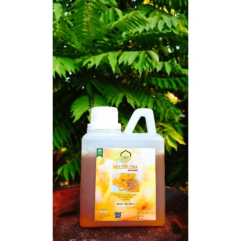 

Madu Mentah Multiflora Asli Lereng Hutan Gunung Muria Dan Berlegalitas Netto 500 Gram Jirigen