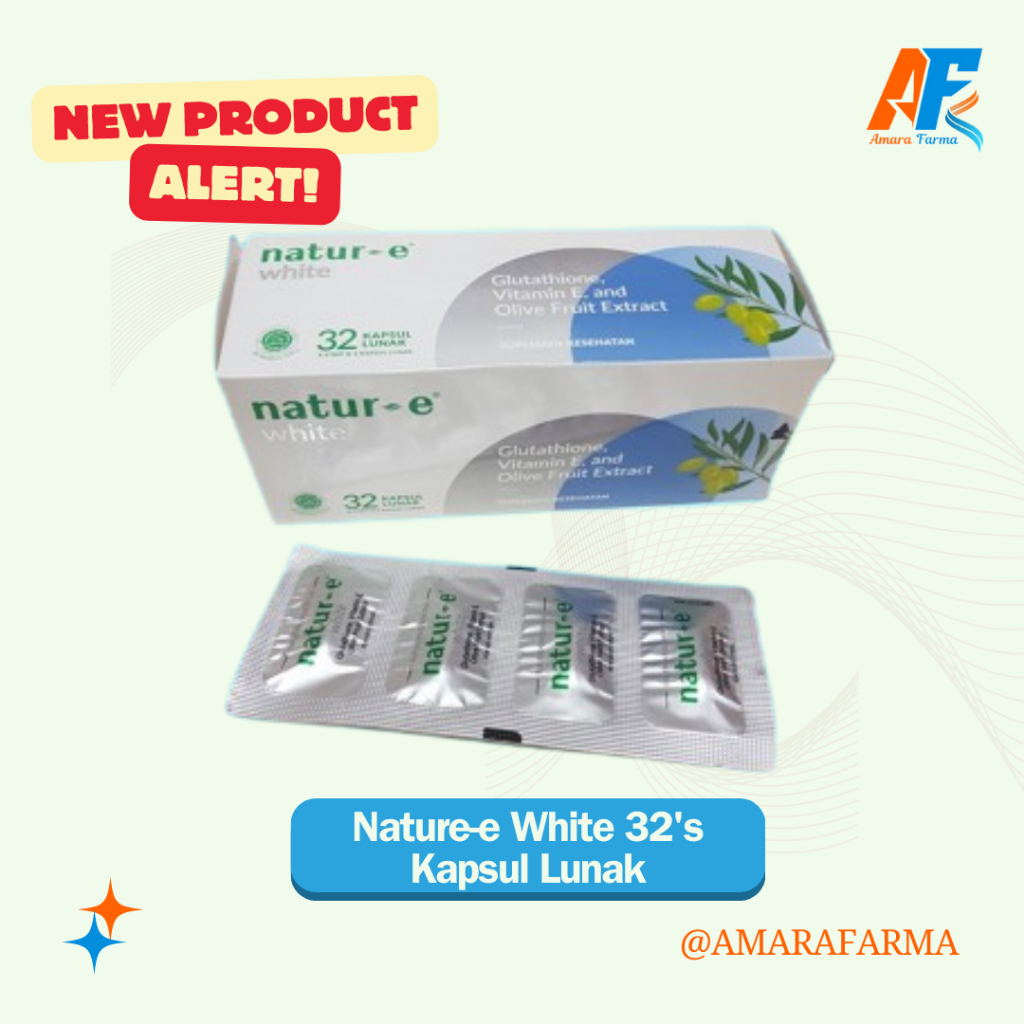 NATUR-E WHITE KAPSUL PENCERAH KULIT @32 KAPSUL