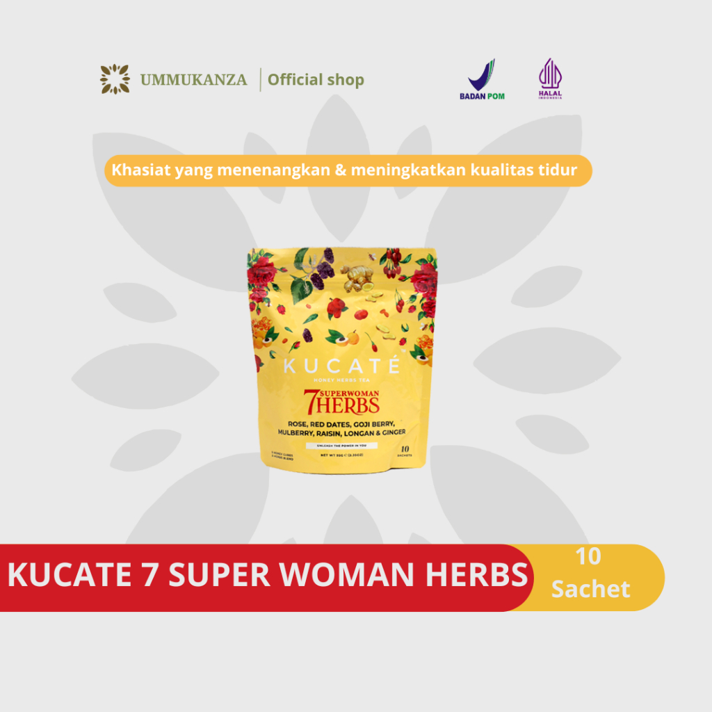 

Kucate - Kucate Superwomen Untuk Wanita berpantang dan Menysui Isi 10 Sachet
