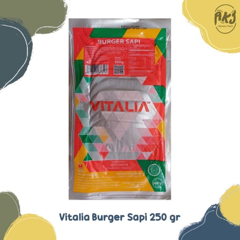 

Vitalia Burger Sapi 250gr 10 biji