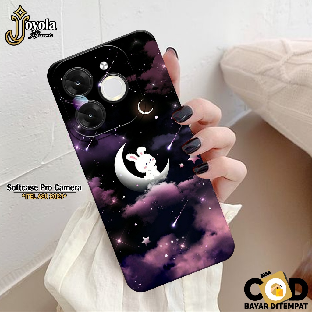 JOYOLA Case ITEL A80 2024 Terbaru - Fashion Case Kartun - Softcase ITEL A80 2024 - Pro Camera - Casi