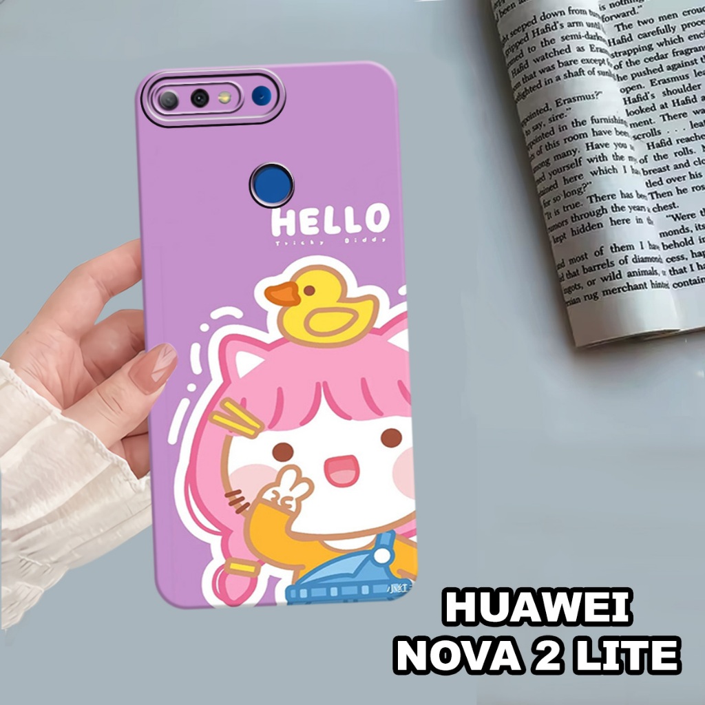 CC40/ Softcase karet lentur untuk huawei nova 2 lite/Motif cewek/case huawei nova 2 lite/kesing huaw