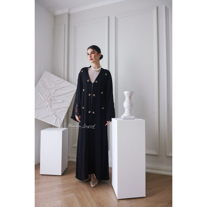 MOIRA ABAYA BLACK (ABAYA HITAM POLOS)