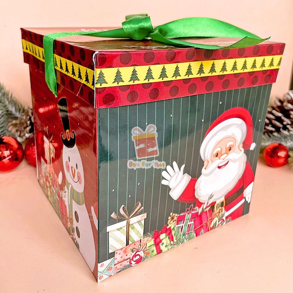 

Paper Box - Box Natal 15x15x15 / Box Cookies / Box Kado / Box Hampers