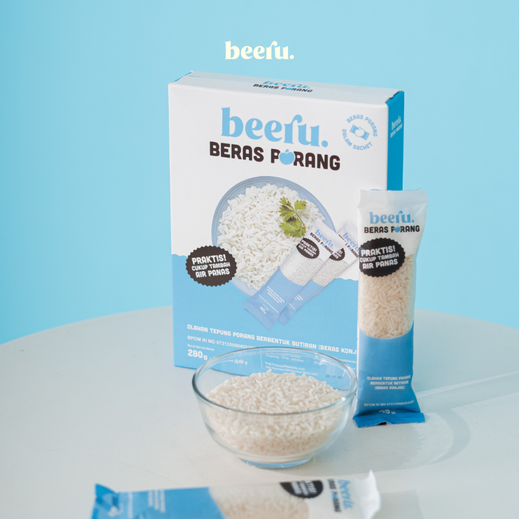 

BEERU BERAS PORANG BOX SACHET - SHIRATAKI KONJAC RICE