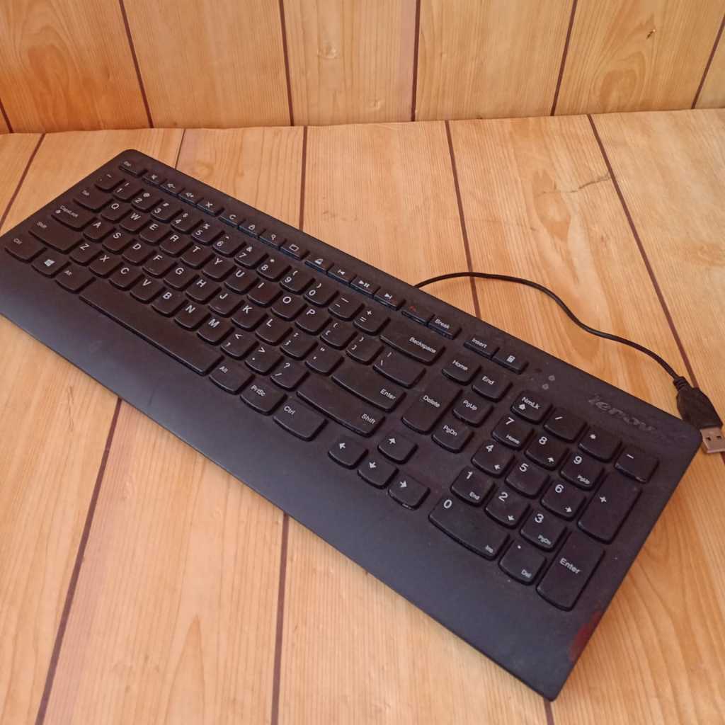 Keyboard buil up Lenovo Dell Usb Slim Seken Normal bergaransi - Keyboard Komputer USB buil up Lenovo