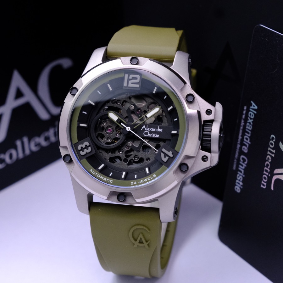 Jam tangan pria alexandre christie ac 6295 ac6295 automatic original