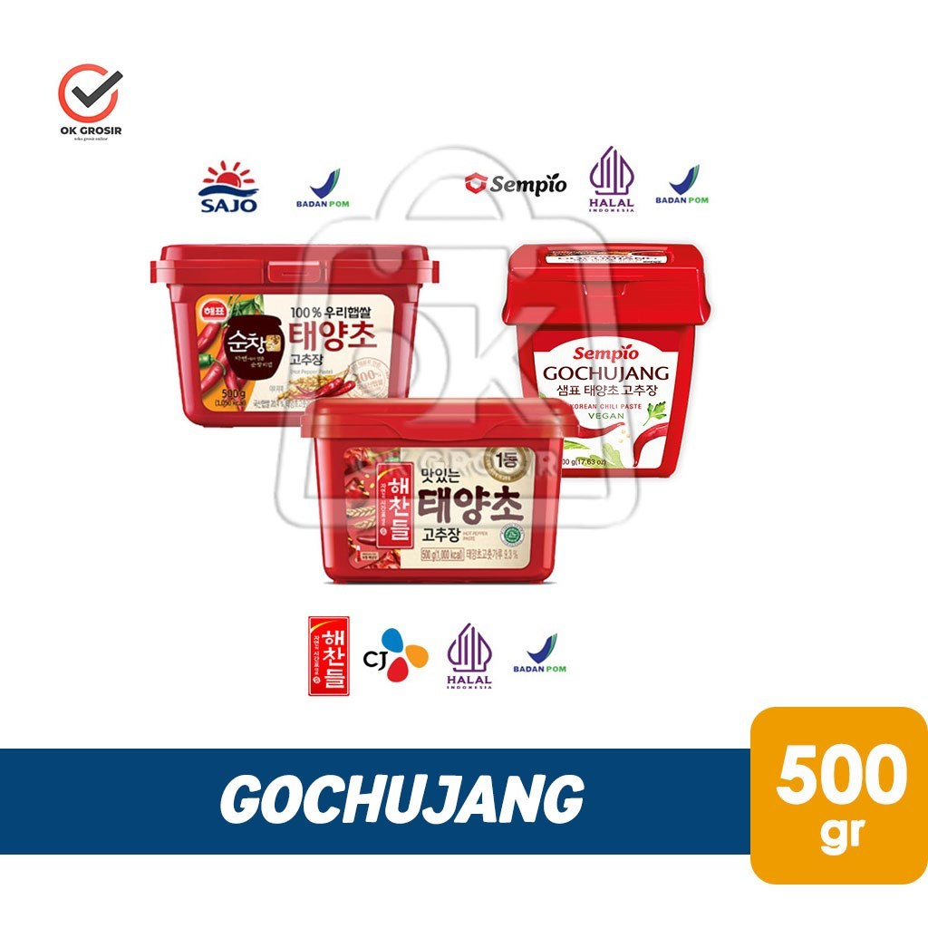 

Sajo Gochujang Hot Pepper Paste / CJ Haechandle / Sempio Pasta Cabe Korea Halal (500gr)