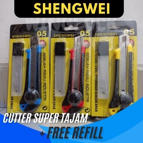 

Pisau Karter Pemotong Pisau Cutter Besar Shengwei - Pisau Potong Serbaguna