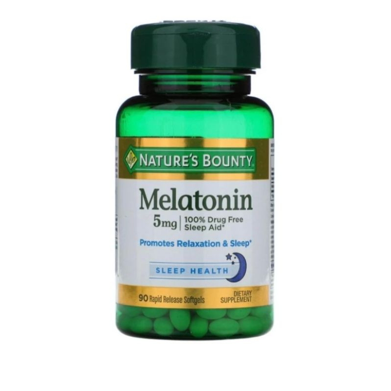 nature's bounty melatonin 5mg 90.softgel