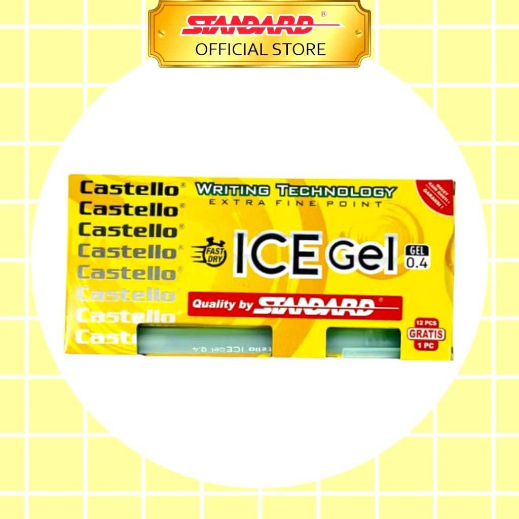 

Pulpen / Ballpoint / Pen Gell Standard Ice Gel (12 Pcs)