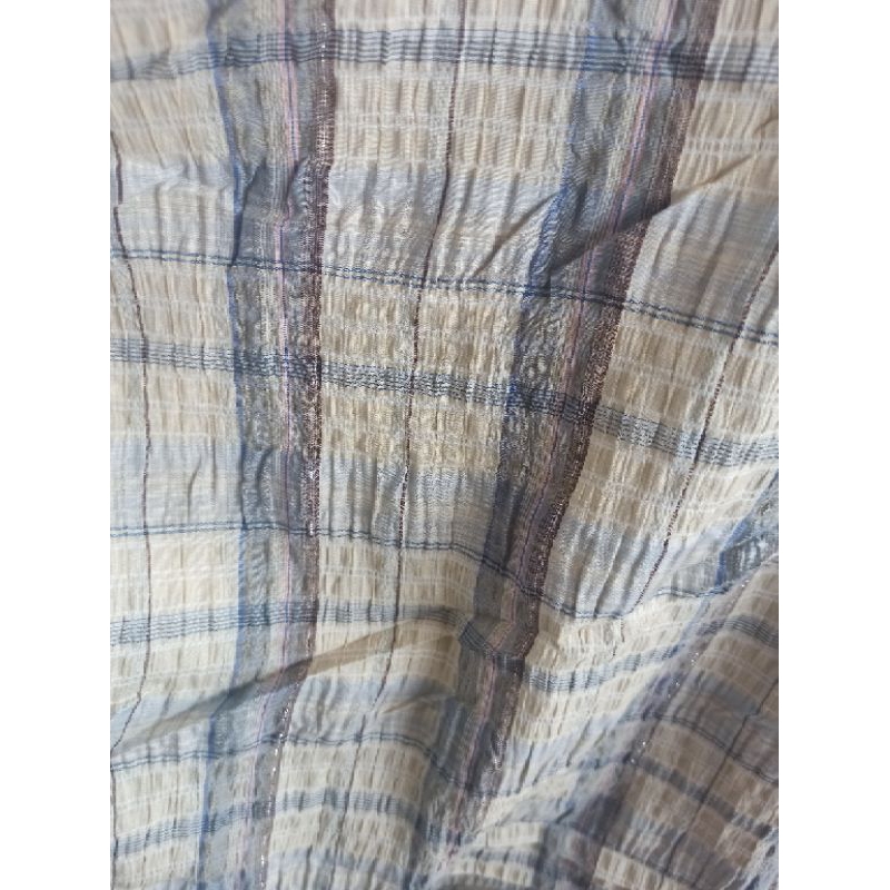 kain katun krinkel kotak kecil/katun crinkle kotak