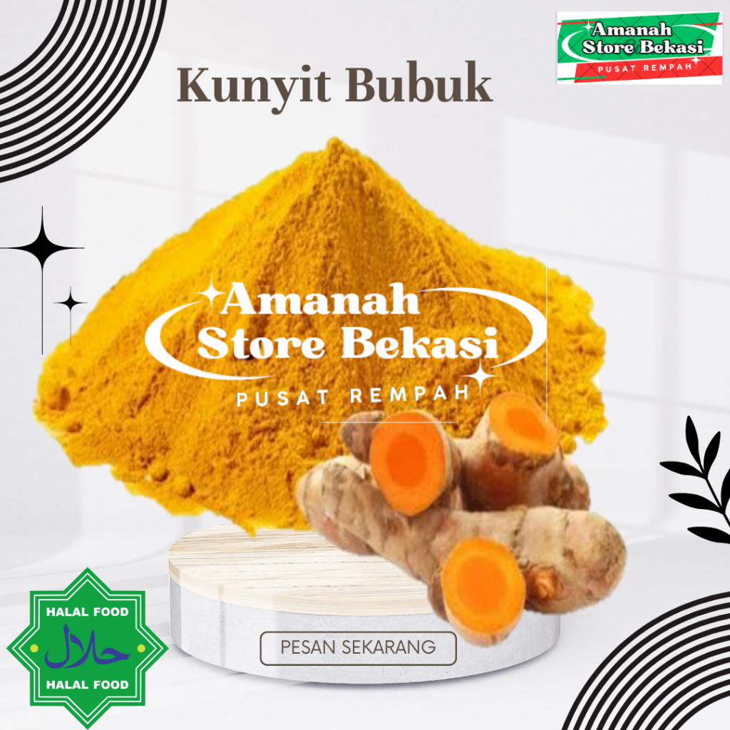 

Kunyit Bubuk 500 gr repack