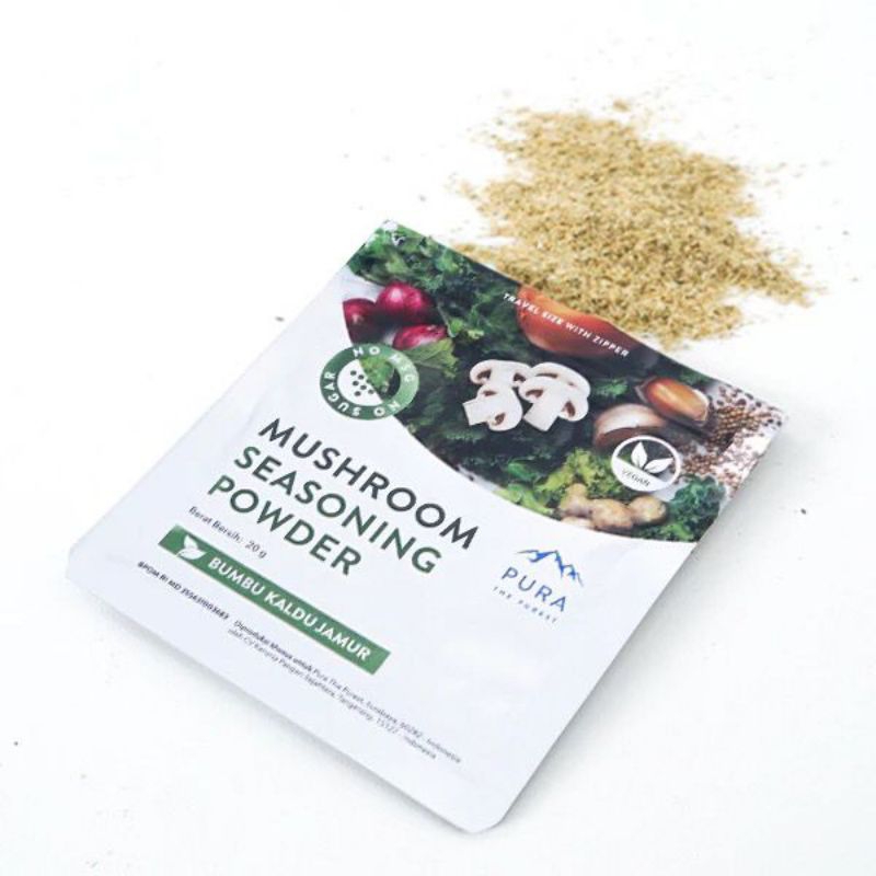 

PURA THE PUREST | MUSHROOM SEASONING POWDER | KALDU JAMUR | 20GR | TANPA PENGUAT RASA PENGAWET DAN PEWARNA SINTESIK