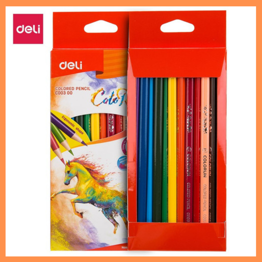 

DELI Pensil 12 warna Color run C00300