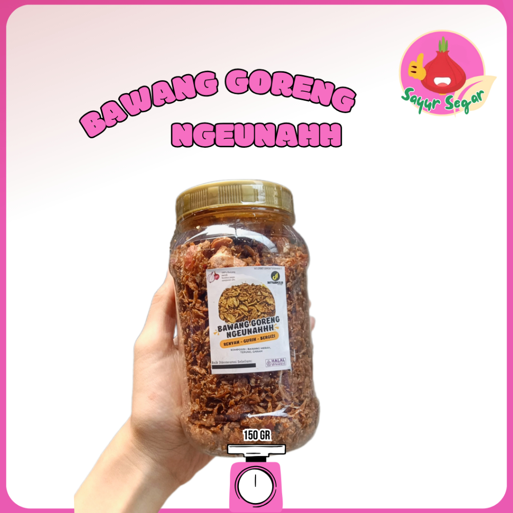 

Sayur Segar - Bawang Goreng Ngeunah / Fried Red Onions 150gr