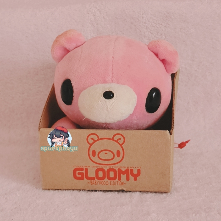 Boneka Gloomy Bear Babyhood Edition in Box GP Mori CHAX Mini Plush