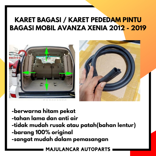 Karet Bagasi / Karet Peredam Pintu Body Bagasi Mobil TOYOTA AVANZA XENIA 2012-2019