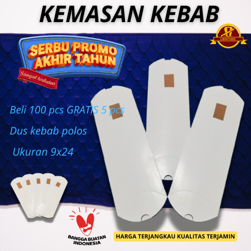 

Pembungkus kebab isi 100 Kertas kebab ivory Dus kebab murah wadah kebab 24x9 Kemasan kebab isi 100 Kotak kebab Box kebab isi 100