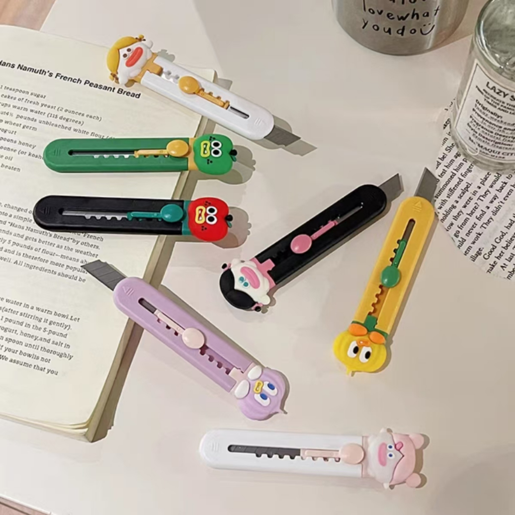 

99KHOME Cutter Mini Lucu Pemotong Kertas Portable Pisau Karter Kecil Karakter Lucu K1114