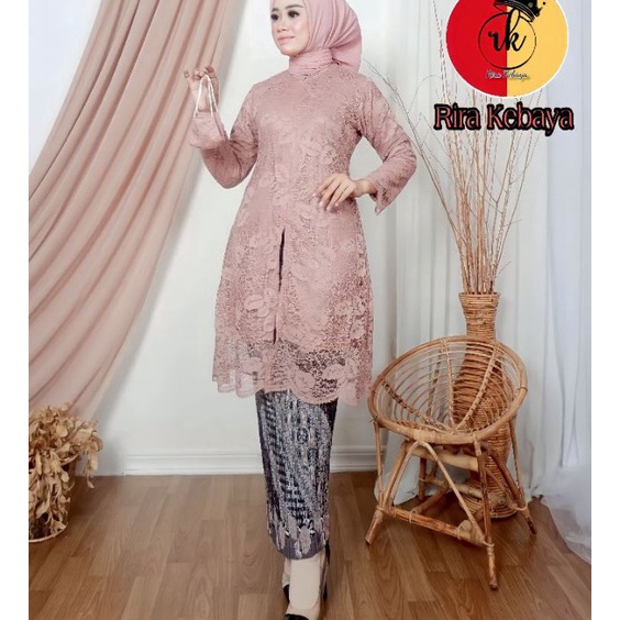 Sale Stelan Tunik Busui Brukat Pakaian Wisuda Seragaman Nikahan Baju Lamaran Tunik Wanita Modern