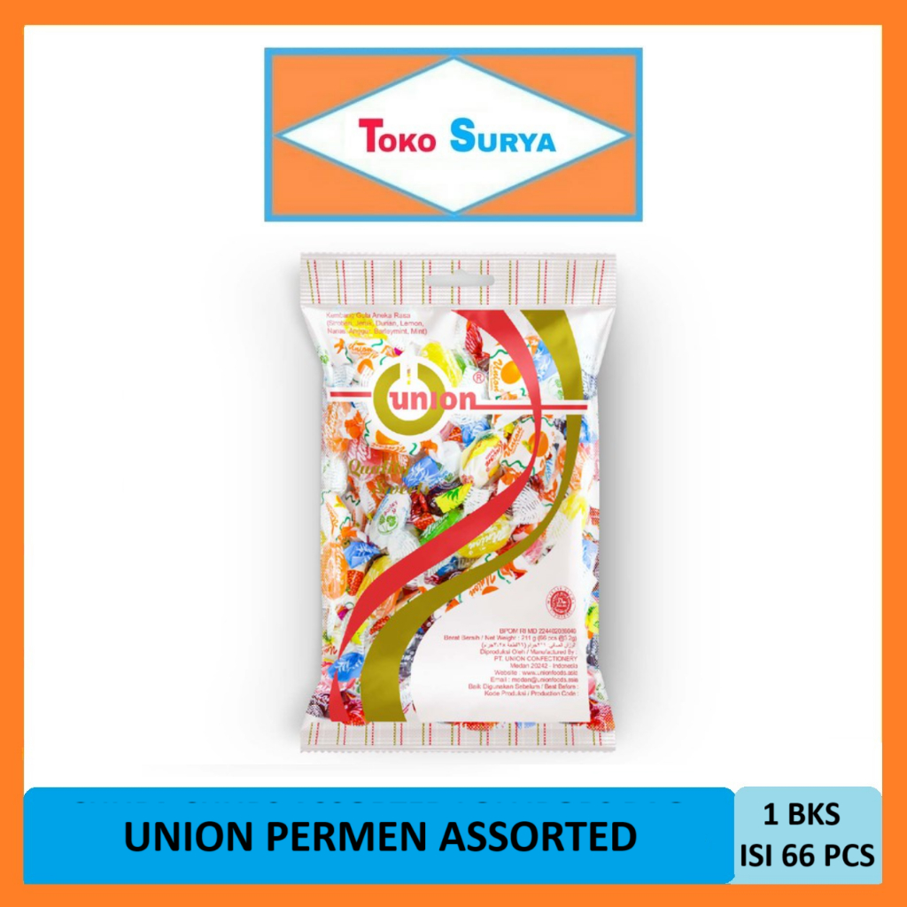 

Permen Union Assorted Kembang Gula Aneka Rasa 211 Gr