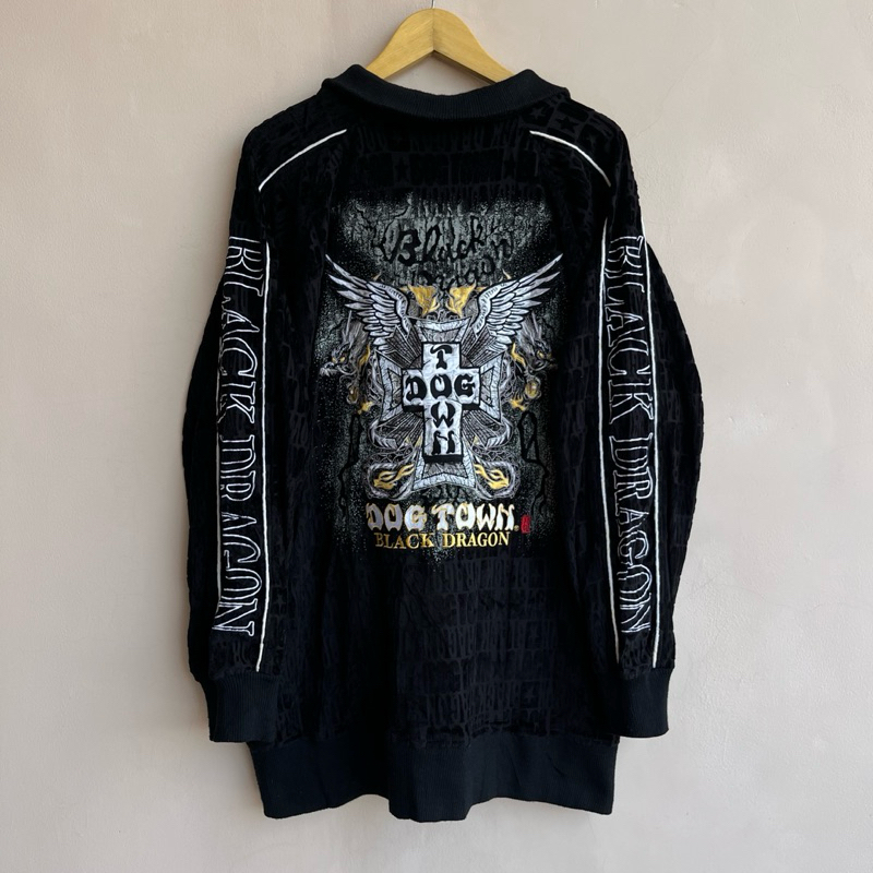 Dogtown Black Dragon Velvet Track Jacket