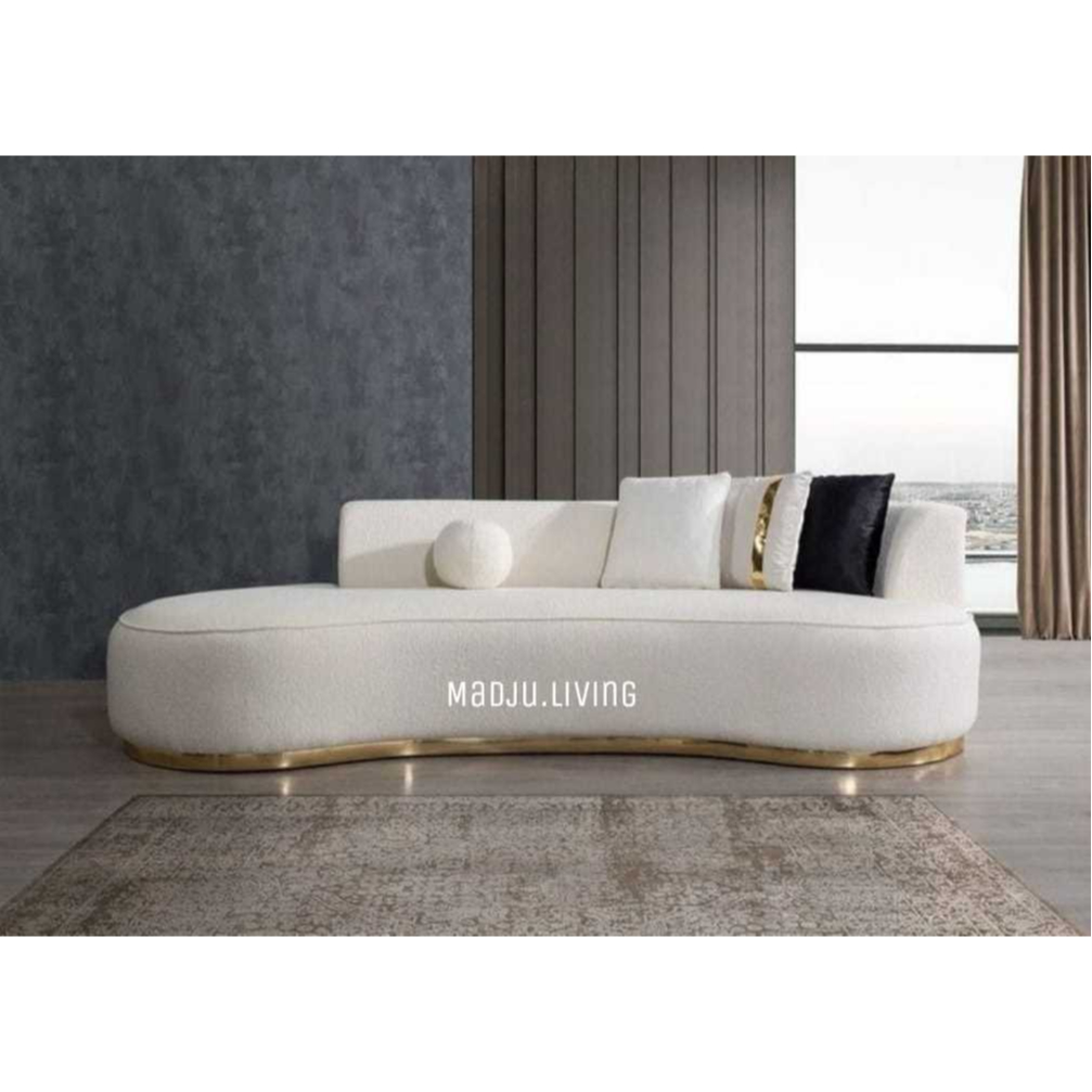 sofa curved minimalis / sofa modern / sofa free bantal