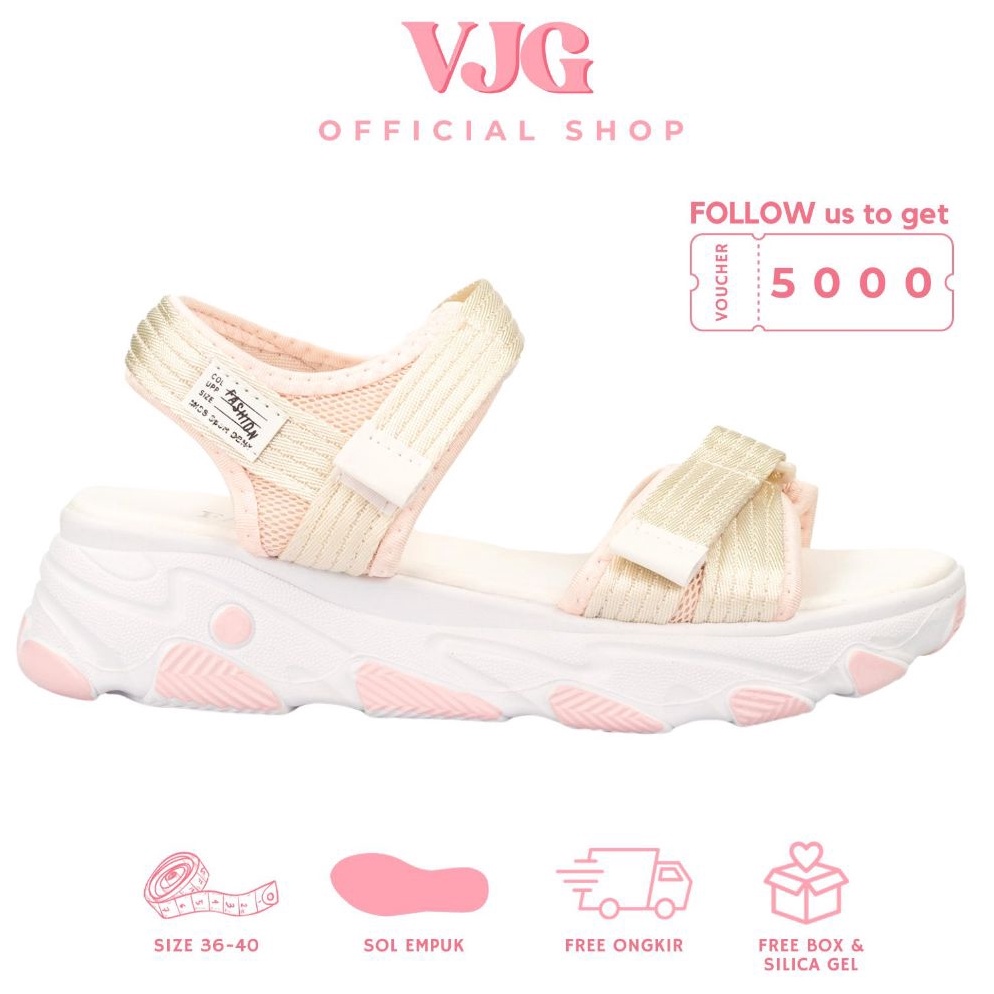 MURAHMERIAH VJG  Siena Sandal Gunung Wanita Korean Style  Sandal Tali Belakang Wanita  Sandal Wedges