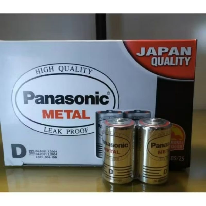 Batre Battery Baterai Size - D PANASONIC METAL Baterei BESAR ORIGINAL (HARGA TERTERA UNTUK 1 BUAH / 