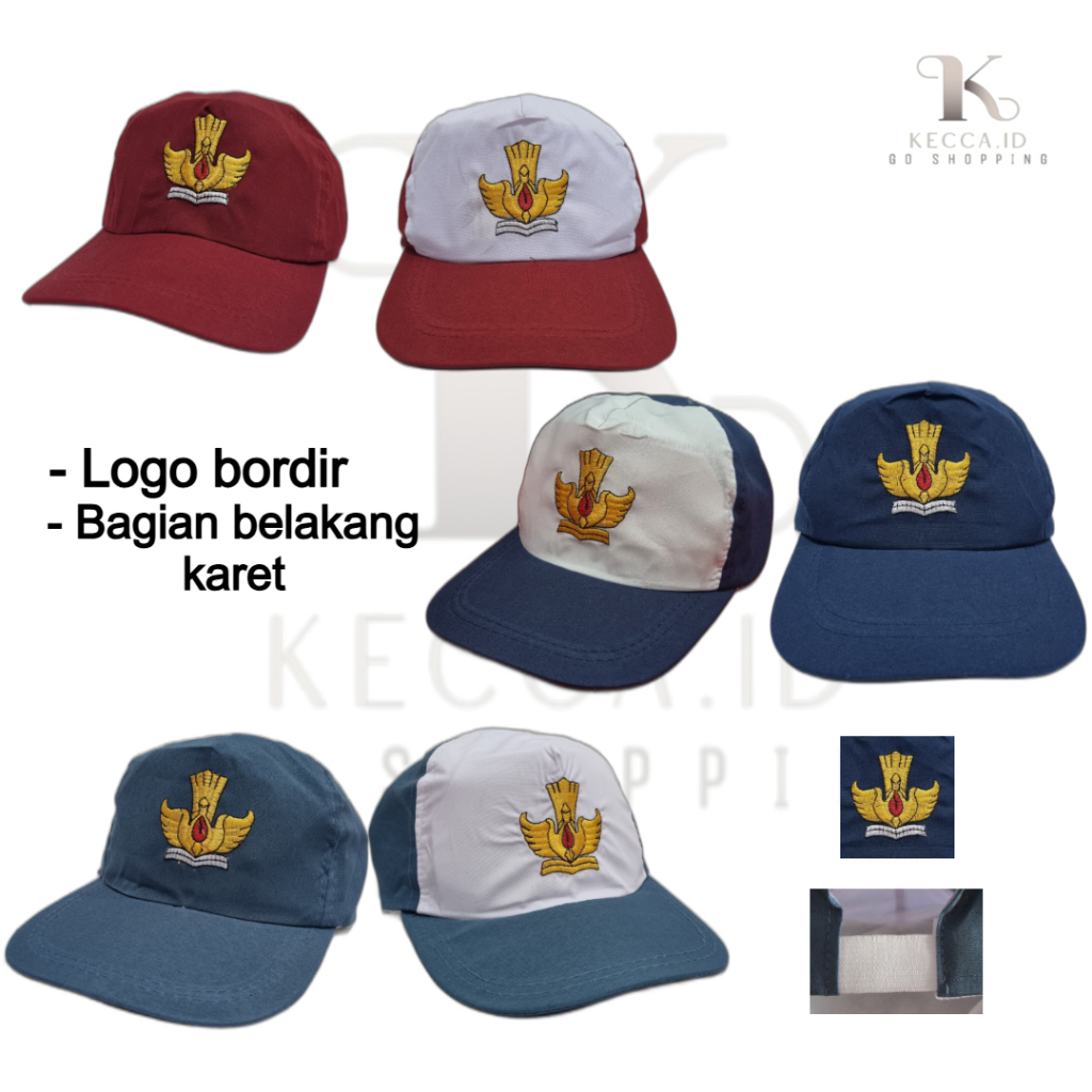 TOPI SEKOLAH SD SMP SMA BORDIR/ TOPI SD TOPI SMP TOPI SMA/TOPI SEKOLAH BORDIR