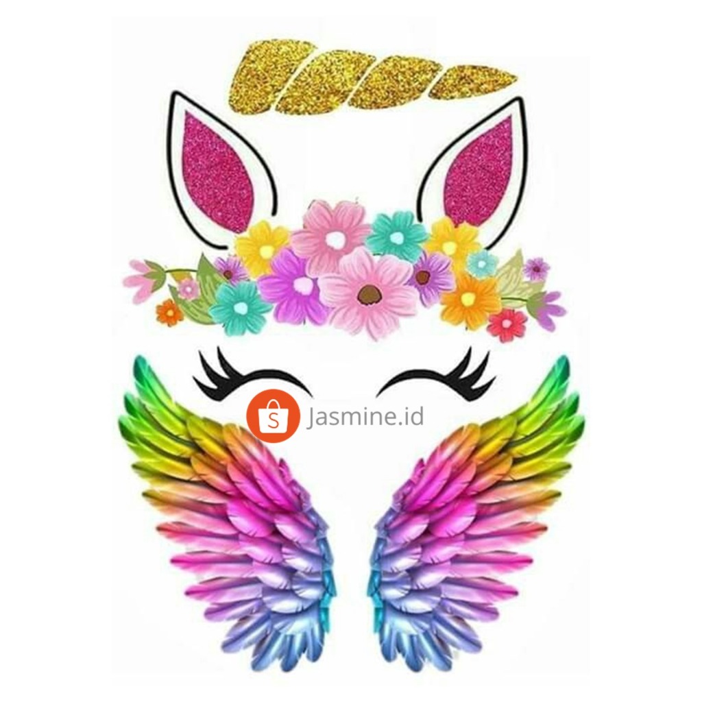 TOPPER Cake TANDUK UNICORN /Hiasan Kue ULTAH tema TANDUK UNICORN