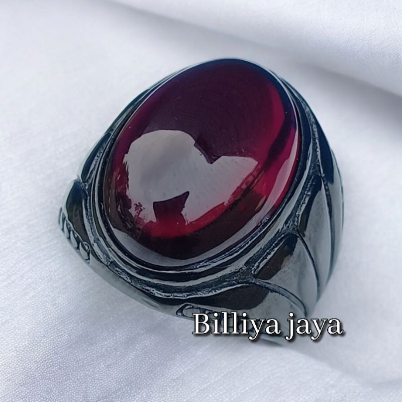 CINCIN BATU KECUBUNG API RING TITANIUN HITAM SUPER