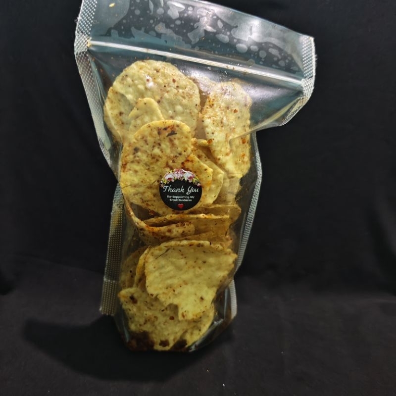 

kerupuk koin pedas