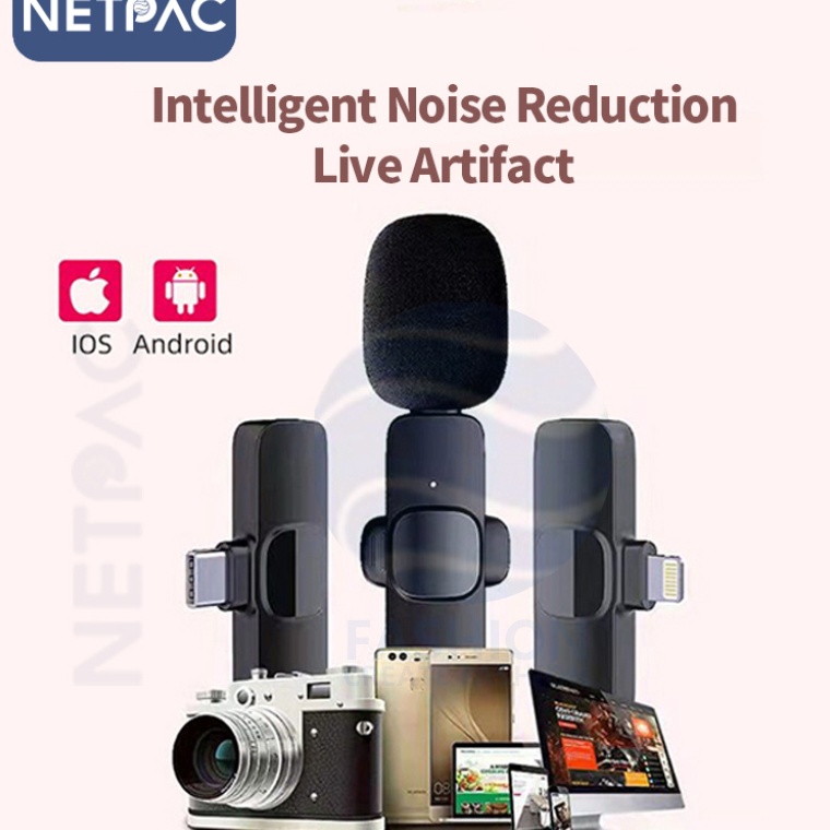 LANGSUNGATC Special Lavalier Wireless Microphone Recording Android Apple Hp Anchor Outdoor Bluetooth
