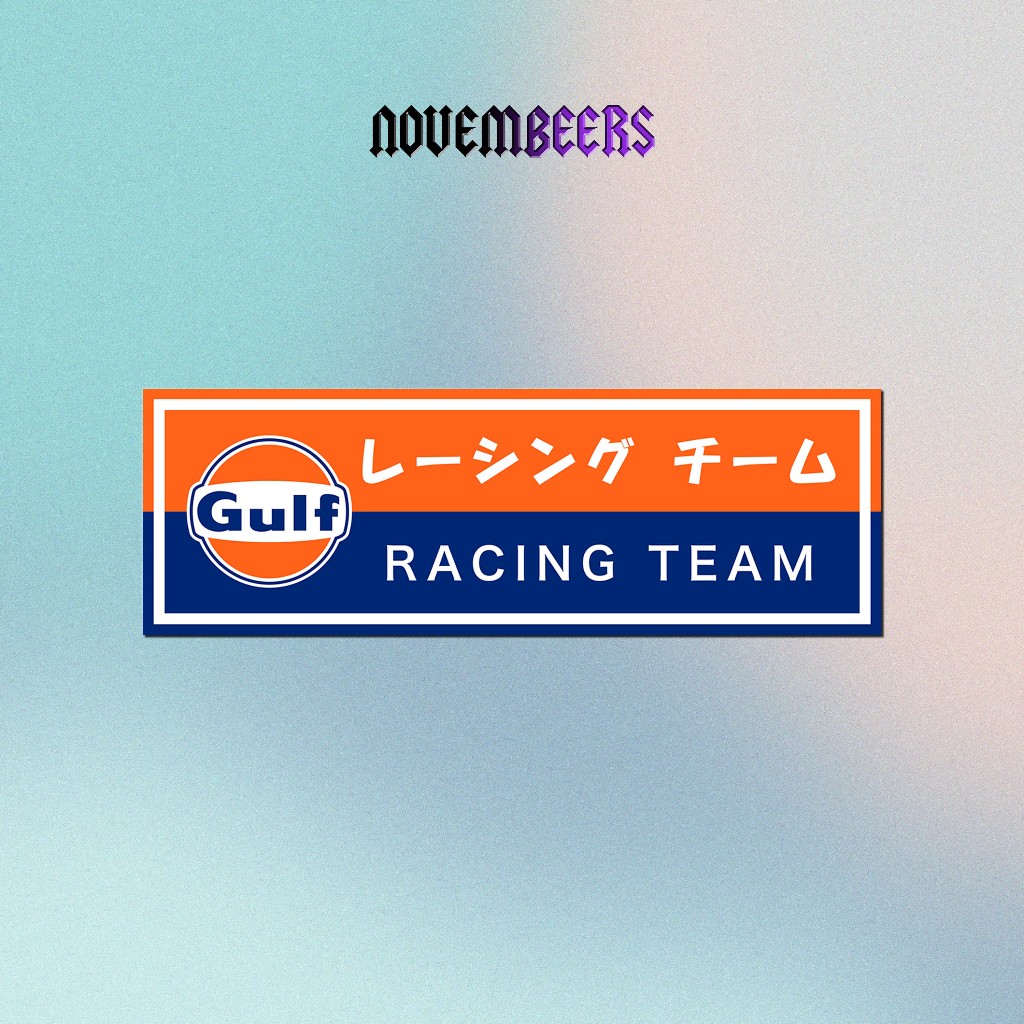 

Stiker Vinyl Slap Stiker Gulf Racing Team Sticker Vinyl Glossy