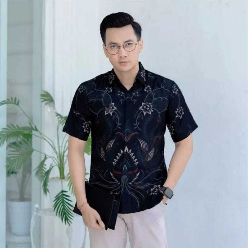 CASH ON DELIVERY PROMO KEMEJA BATIK LENGAN PENDEK PRIA DEWASA NEW ARRIVAL DISTRO KEMEJA BATIK FAFORI