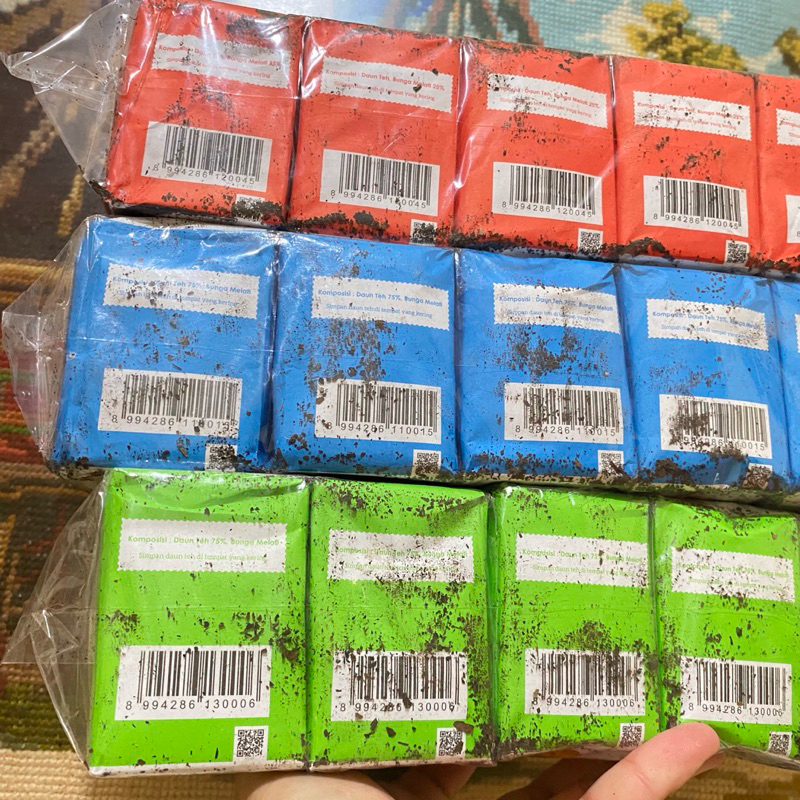 

teh dandang biru merah hijau paket teh solo 30pcs