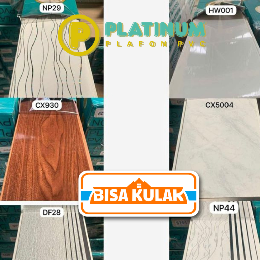 PLAFON PVC PREMIUM / PLAFON UPVC PLATINUM - BUKAN PLAFON KRUPUK 1 DUS (15 PCS)