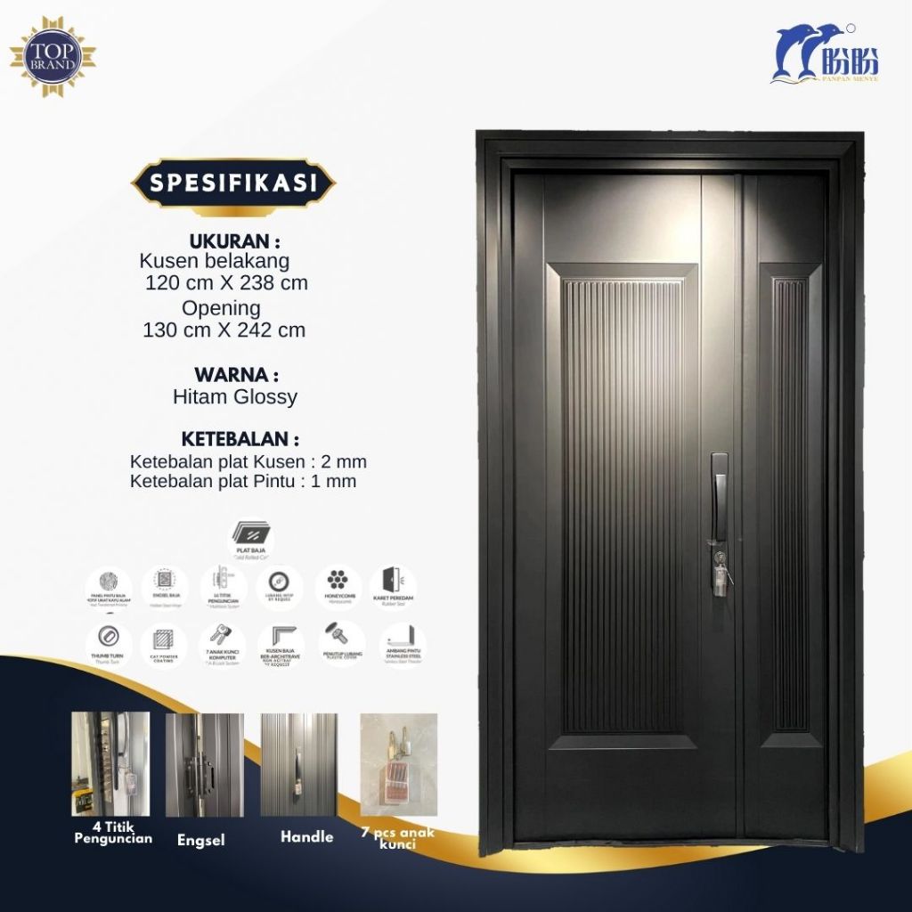 PINTU MEWAH PANPAN/PINTU BAJA PANPAN/PINTU TINGGI MEWAH/PINTU UTAMA/PINTU KAMAR MEWAH