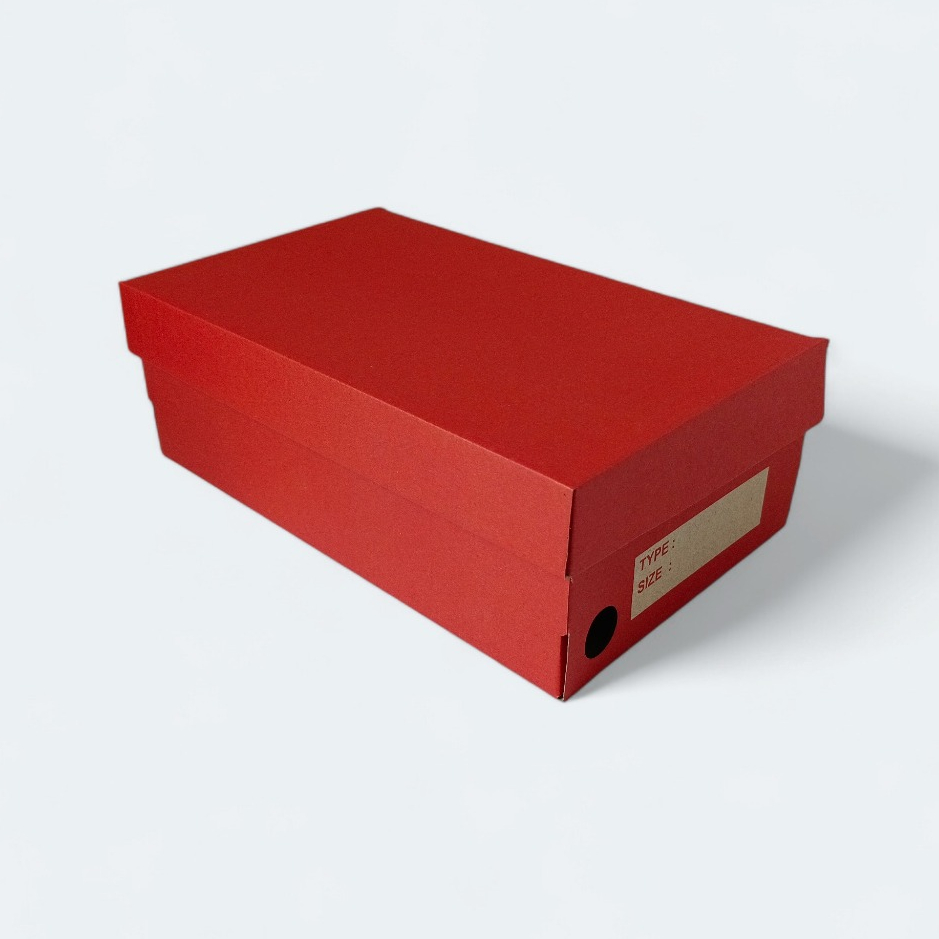 

BOX SEPATU MERAH/DUS SEPATU/KARDUS SEPATU/KOTAK SEPATU UK 31x19x11 cm/INNER BOX SEPATU/BOX SEPATU POLOS