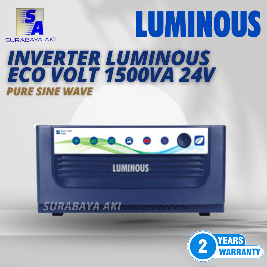 INVERTER LUMINOUS ECO VOLT1500VA 24V PURE SINE WAVE - ECOVOLT 1500VA 24V PURE SINE WAVE UPS