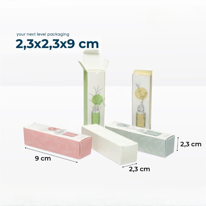 

(10pcs) Box Parfum Pakaian Mobil Kotak Hampers Motif Bunga Dus Kado Size 2.3x2.3x9cm